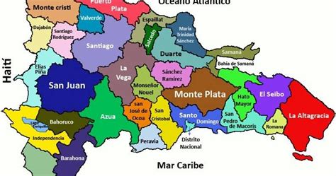 Yaniris Mapa Político De República Dominicana