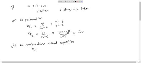 Solved List A All Permutations B All Combinations Without
