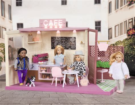 Local Café And Terrace Coffee Shop For 6 Inch Dolls Lori