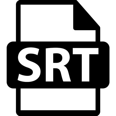 Srt File Format Symbol Vector Svg Icon Svg Repo