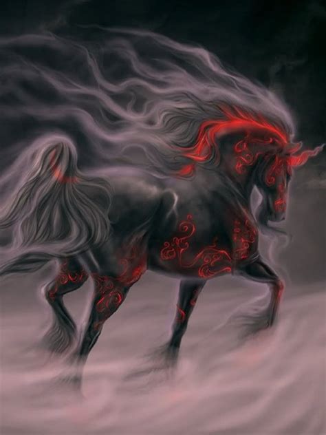 Black Horse Magical Creatures Beautiful Creatures Magical Horses