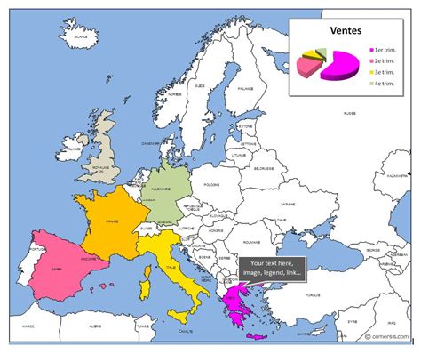 Editable Excel And Word Map Of Europe Countries