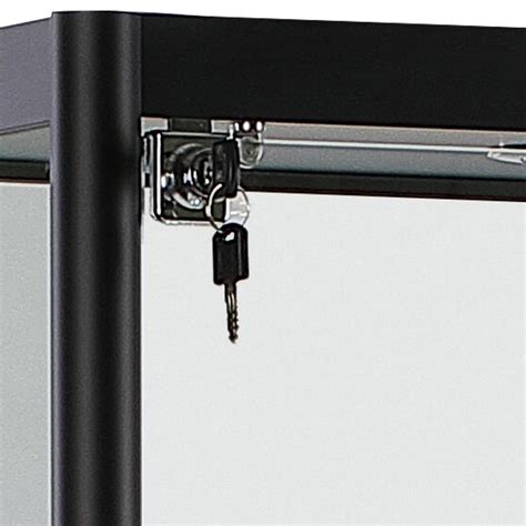 Black Aluminium And Glass Shop Display Cabinet Shop Fittings Supplies And Slatwall Uni Shop