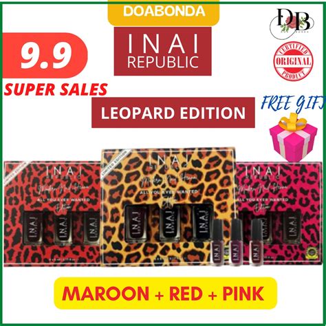 Inai Republic Leopard Edition Henna Combo Inai Kuku Sah Solat Shopee