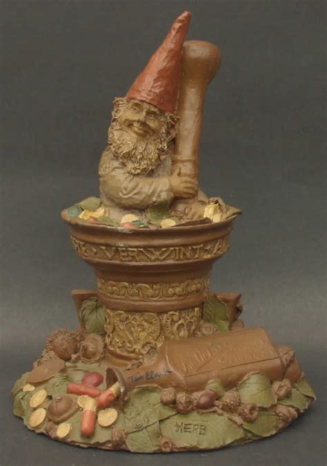 Tom Clark Gnome Herb Figurine 1984 62502 Ebay