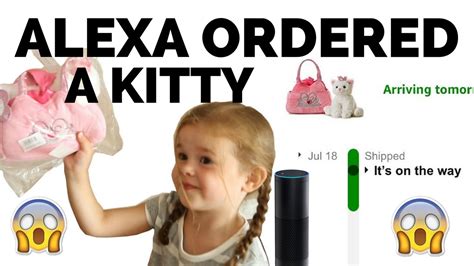 Our 4 Year Old Ordered A Kitty With Alexa Youtube