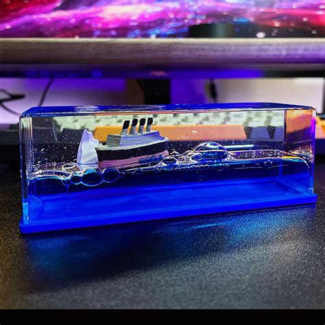 Buy Titanic Liquid Wave Paperweight Desktop Decoration Black Pearl