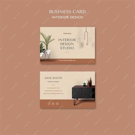 Free Psd Interior Design Business Card Template