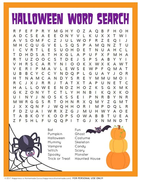 Word Search Puzzles Printable Halloween Halloween Is Such A Fun Time