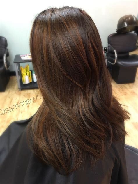 When we think of natural hair colors, shades of chocolate brown hair always come to mind. From black to caramel chocolate brown hair / balayage for ...