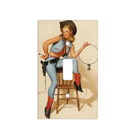 Cowgirl Pin Up Girl Light Switch Cover Zazzle