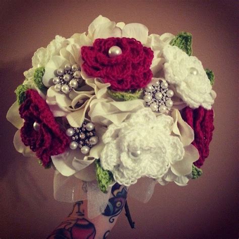 Crocheted Wedding Bouquetbridal Bouquet Of Bubble Lule Per Martes