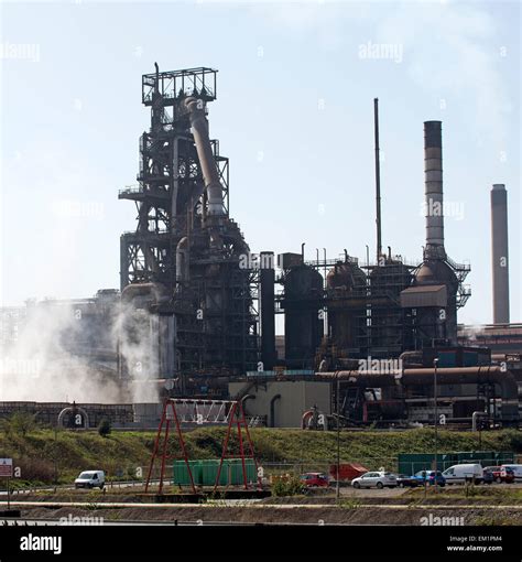 Steelworks Blast Furnace Port Talbot South Wales Uk Stock Photo Alamy