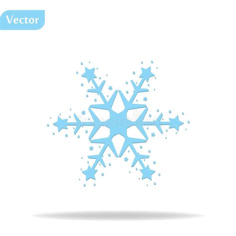 Doodled Snowflakes Original Hand On Whrite Backround Stock