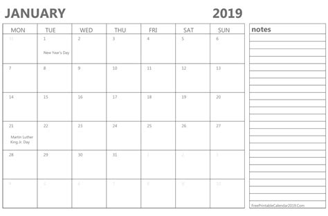 Fresh Printable And Editable Calendar 2019 Free Printable Calendar