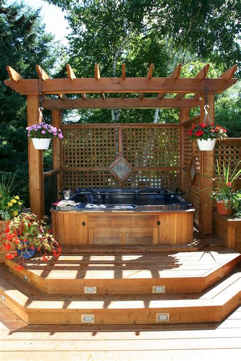 70 Creative Diy Backyard Privacy Ideas On A Budget 45 Hot Tub Landscaping Hot Tub Gazebo