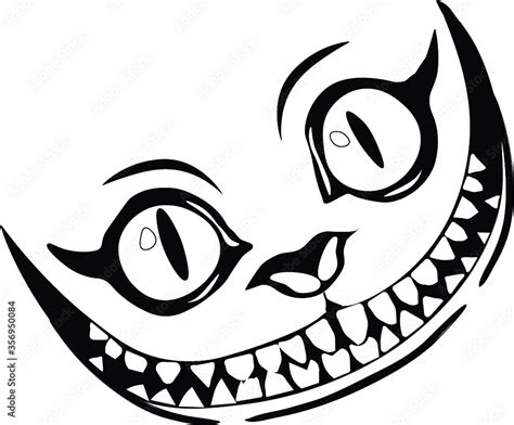 Smile Cheshire Cat Alice In Wonderland Stock Vector Adobe Stock