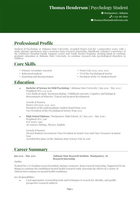 Scholarship Resume Example Guide And Resume Template