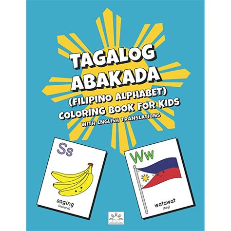 Buy Tagalog Abakada Filipino Alphabet Coloring Book For Kids With