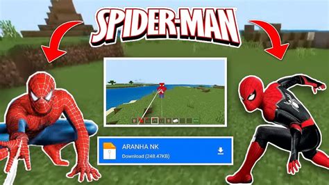 Spiderman Addon In Minecraft Pe Spider Man Addon Mcpe Download