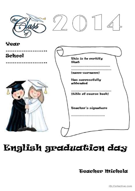 English Graduation Day English Esl Worksheets Pdf And Doc