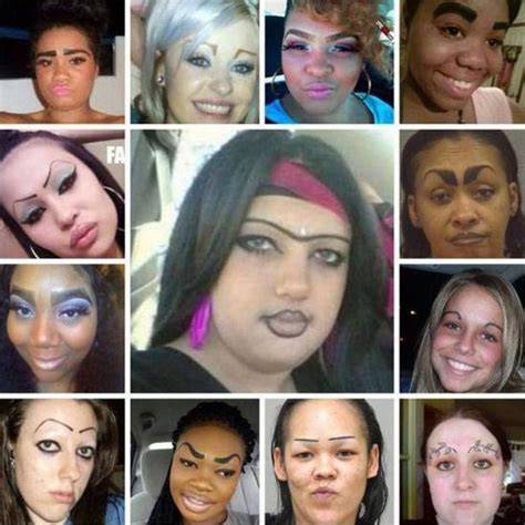 Worlds Worst Drawn On Eyebrows Epic Eyebrow Fails Bad Eyebrows