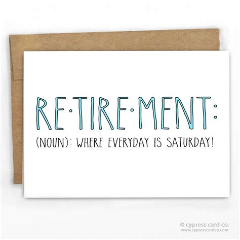 funny retirement congrats greeting card by cypress card co retirement humor retirement