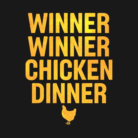 Winner Winner Chicken Dinner Distressed Gold Pubg T Shirt Teepublic