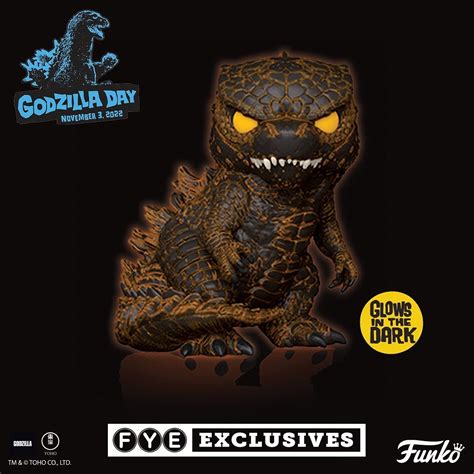 Funko Pop Burning Godzilla Glow Fye Exclusive Officetoyss