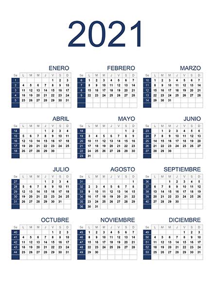 Calendario 2021 Numero De Semana Pic Connect
