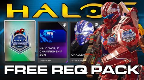 Halo 5 Guardians Free Halo World Championship Req Pack Youtube