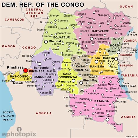 Congo Democratic Republic Map Travelsfinderscom