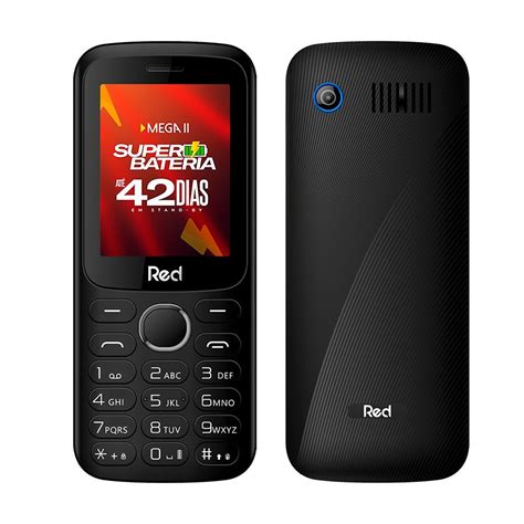 Celular Red Mobile Mega Ii Tela 24 Fm Wireless Mg010g Pretoazul