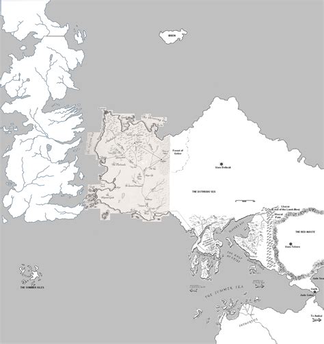 Maps Of Westeros And Essos