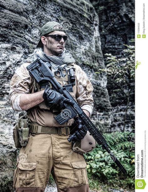 Private Military Contractor Stock Image Image Of Face Ruins 110384533