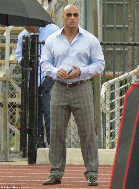 It's being produced by its own. Dwayne Johnson films scenes for new show Baller | Daily ...