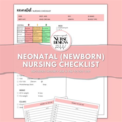Newborn Head To Toe Nursing Assessment Checklist Labor And Etsy