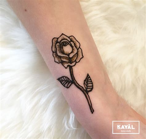 Rose Henna Tattoo By Ḵayāl Henna Studio Instagram And Facebook