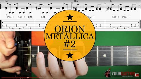 How To Play Orion On Guitar Lesson 2 Metallica Tutorial Youtube