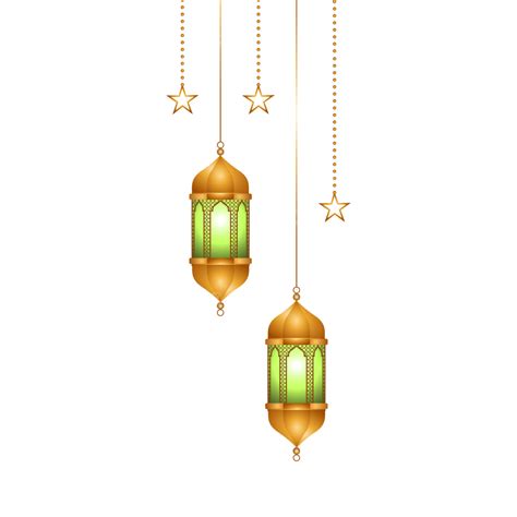 Gambar Tanglung Ramadan Png Lampu Emas Mewah Latar Belakang Telus Untuk