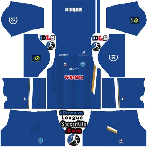 Troyes Dls Kits Dream League Soccer Kits Logo M I C P Nh T