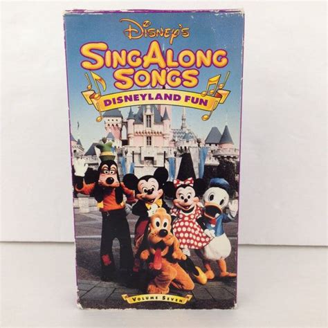 Disney Disneyland Fun Volume Seven Sing Along Songs Vhs Tape Sing Along