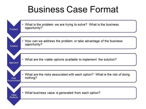 Project Business Case Template Excel Doc