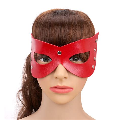 New Adult Games Pu Leather Goggles Queen Slave Passion Mask Bdsm Erotic