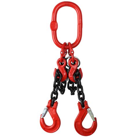 17 Tonne 2 Leg Chainsling Adjustable And Cw Latch Hooks Safety Lifting