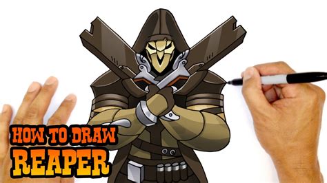 How To Draw Overwatch Reaper Youtube