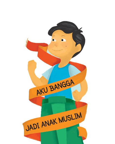 Gambar Kartun Anak Muslim Belajar Png Hijabfest
