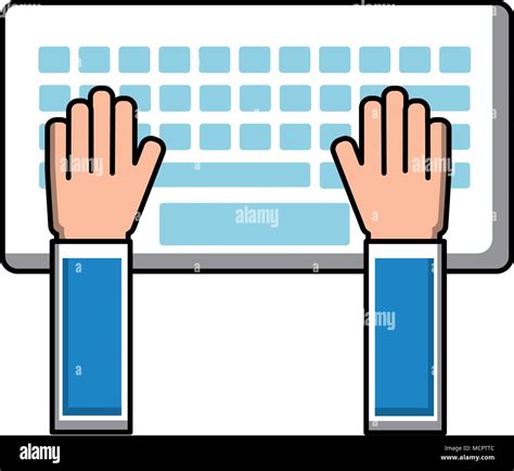Hands Typing In Keyboard Laptop User Stock Vector Image And Art Alamy