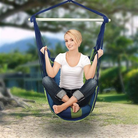 The hanging hardware is not included. Sorbus Hanging Rope Hammock Chair Swing Seat for Any ...