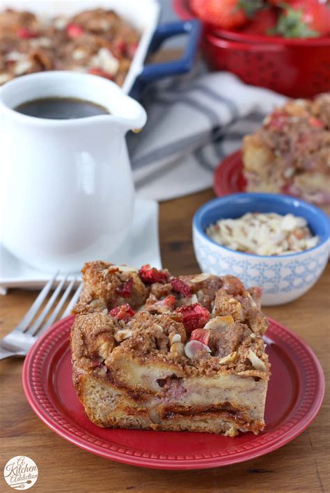This strawberry ricotta french toast bake is perfect because it can be made the night before! Strawberry Honey Almond French Toast Bake - A Kitchen ...